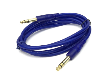 YX-1692 6.3mm Stereo Plug to 6.3mm Stereo Plug YX-1692 1.5m Blue